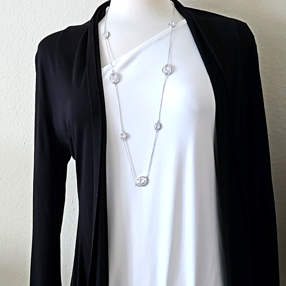 Express Women's One Shoulder White Blouse - Picture 4 of 5